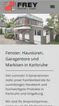 Mobile Screenshot of fenster-frey.de